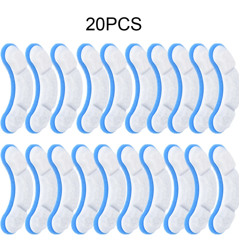 20 pieces of white activated carbon replacement filters for pet water fountains