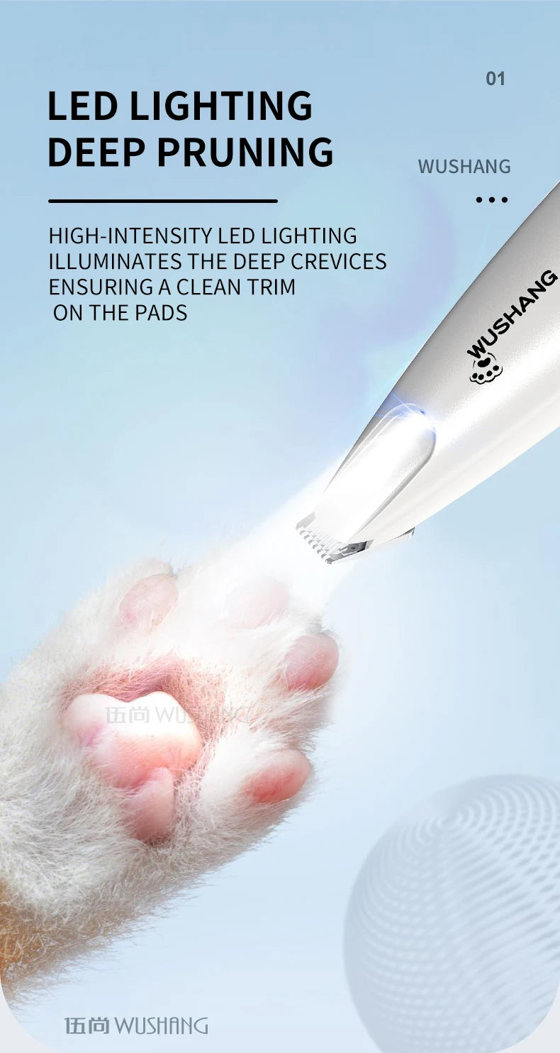 LED Pet Grooming Trimmer for Dogs and Cats