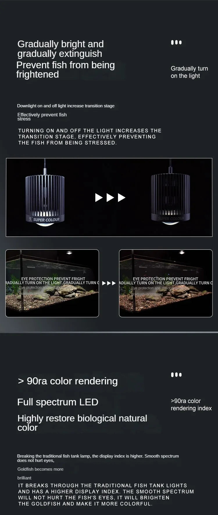 Clip-On LED Aquarium Light for Freshwater Fish Tanks