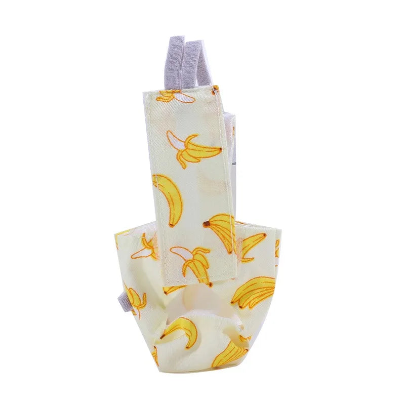 Combinaison de vol en coton lavable avec nœud papillon pour oiseaux