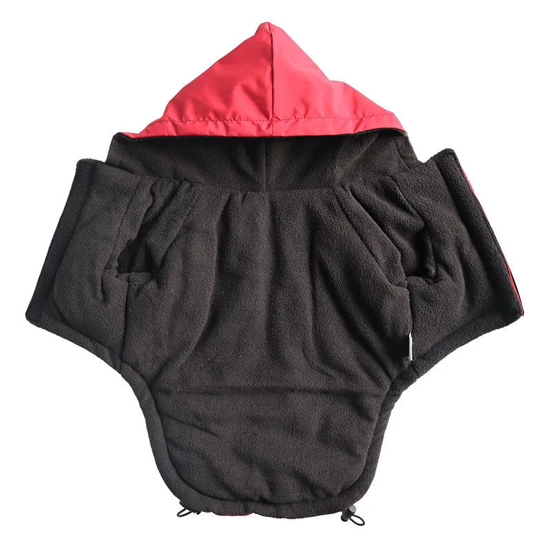 Abrigo impermeable con capucha para perro