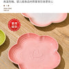 Ceramic Pet Bowl with Wood Stand – Elegant Bow Knot Design