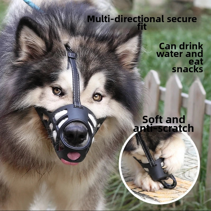 Breathable Basket Dog Muzzle with Adjustable Fit