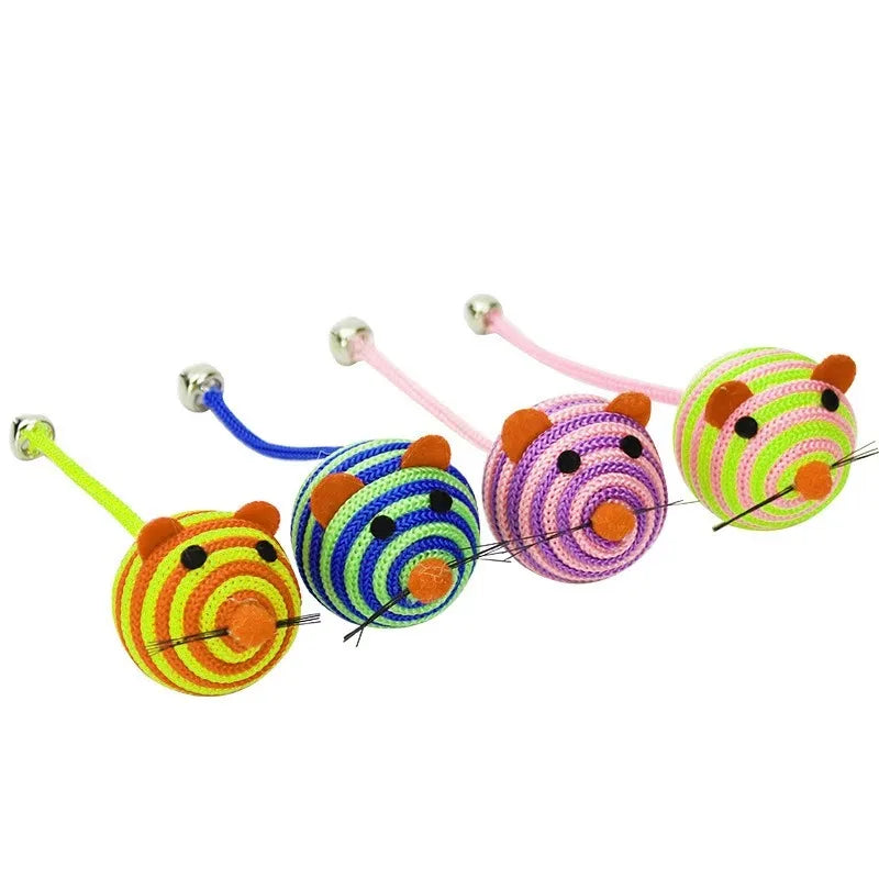 Nylon Rope Cat Toy with Bell
