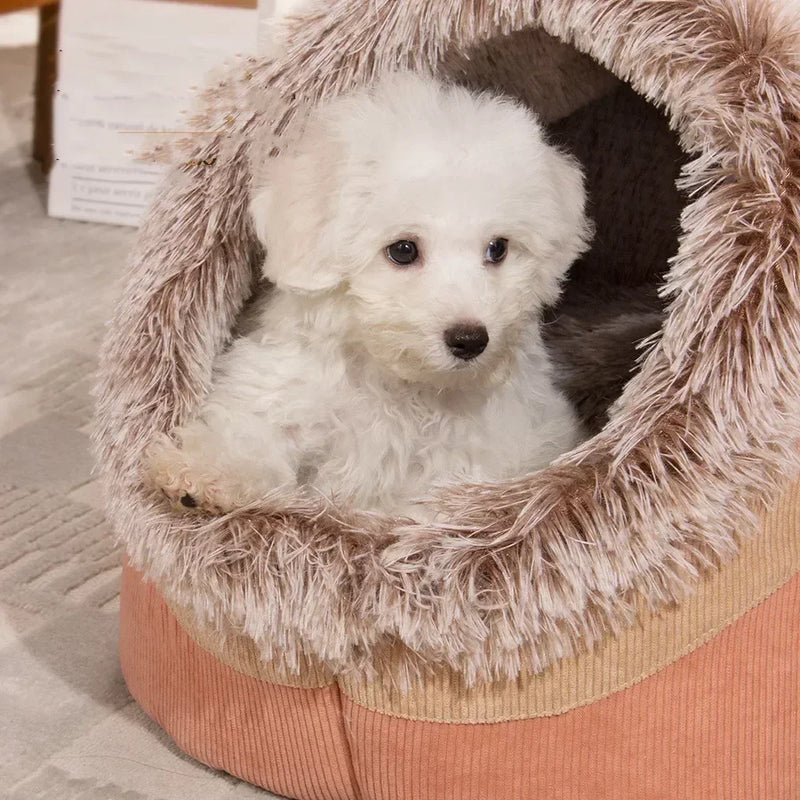 Niche Douillette Rayée pour Animaux