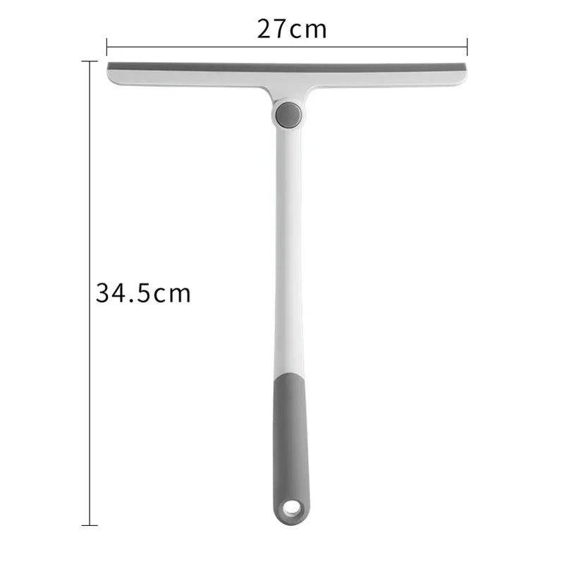 360° Rotating Shower Squeegee with Silicone Holder