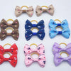 Pet Hair Bows with Elastic Bands (100-Pack)