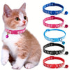 Bunte Schleifen-Hundehalsband mit Glocke