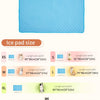 Washable Dog Cooling Mat with Ice Silk Fabric