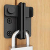 Black Sliding Bolt Lock for Cabinets, Doors, and Pet Cages