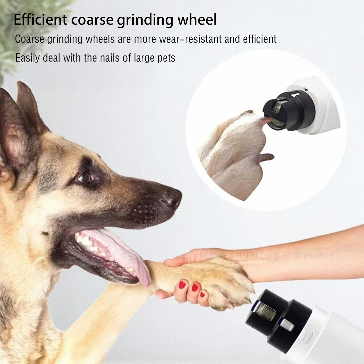 Rechargeable Electric Pet Nail Grinder with LED Light