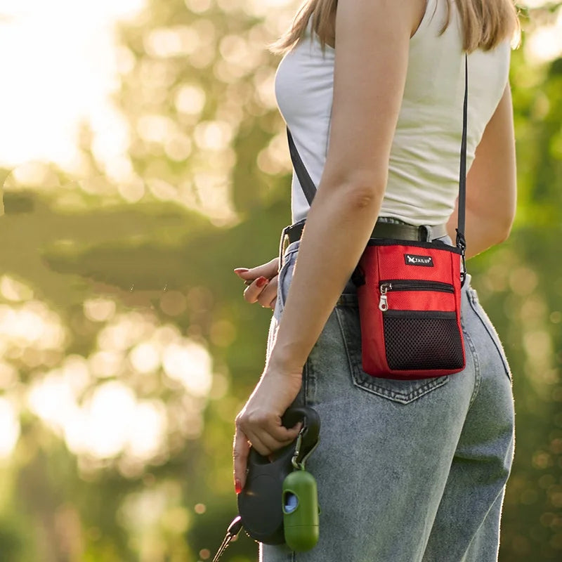 Outdoor Portable Dog Training Snack Bag - Large Capacity Waist Bag