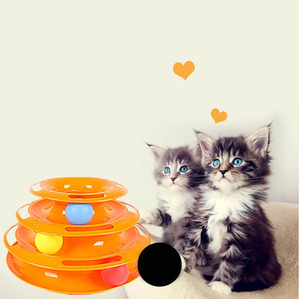 Multi-Level Cat Puzzle Track Toy