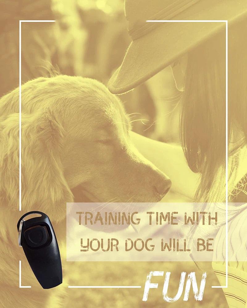 Zwei-in-Eins-Hundepfeife und Clicker für das Hundetraining