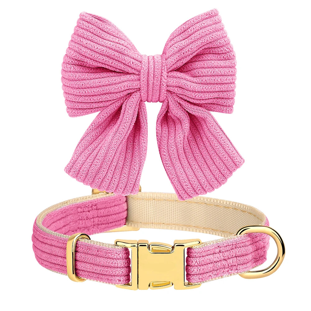 Bowknot Dog Harness, Collar & Leash Set