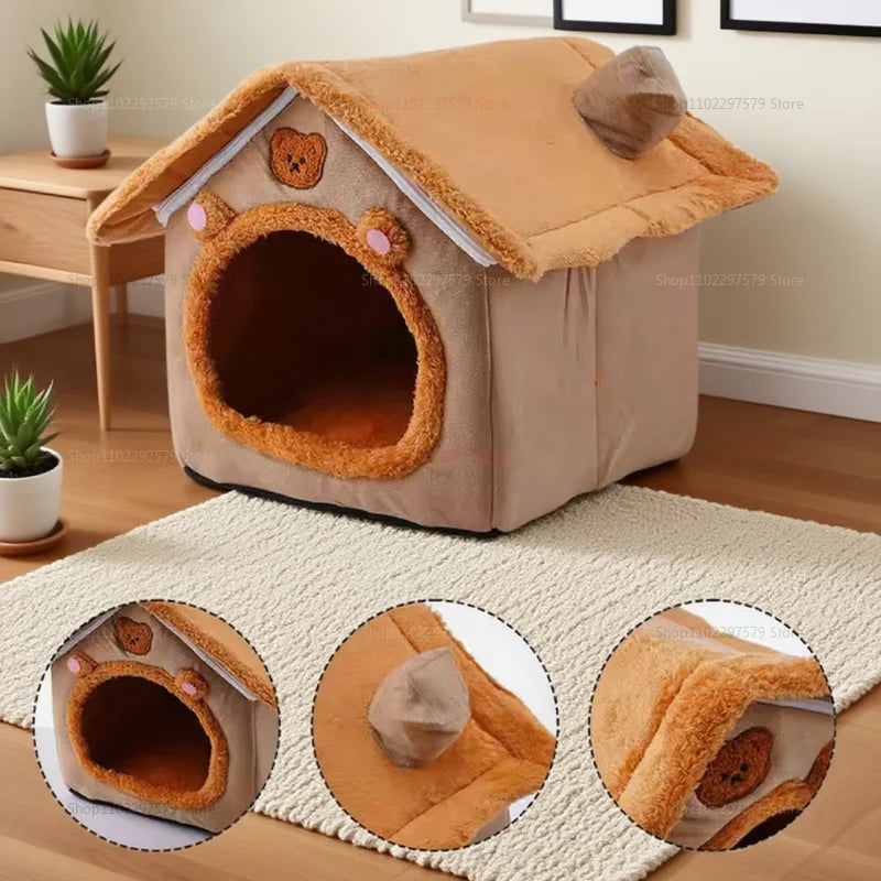 Maison pliable pour chats et petits chiens