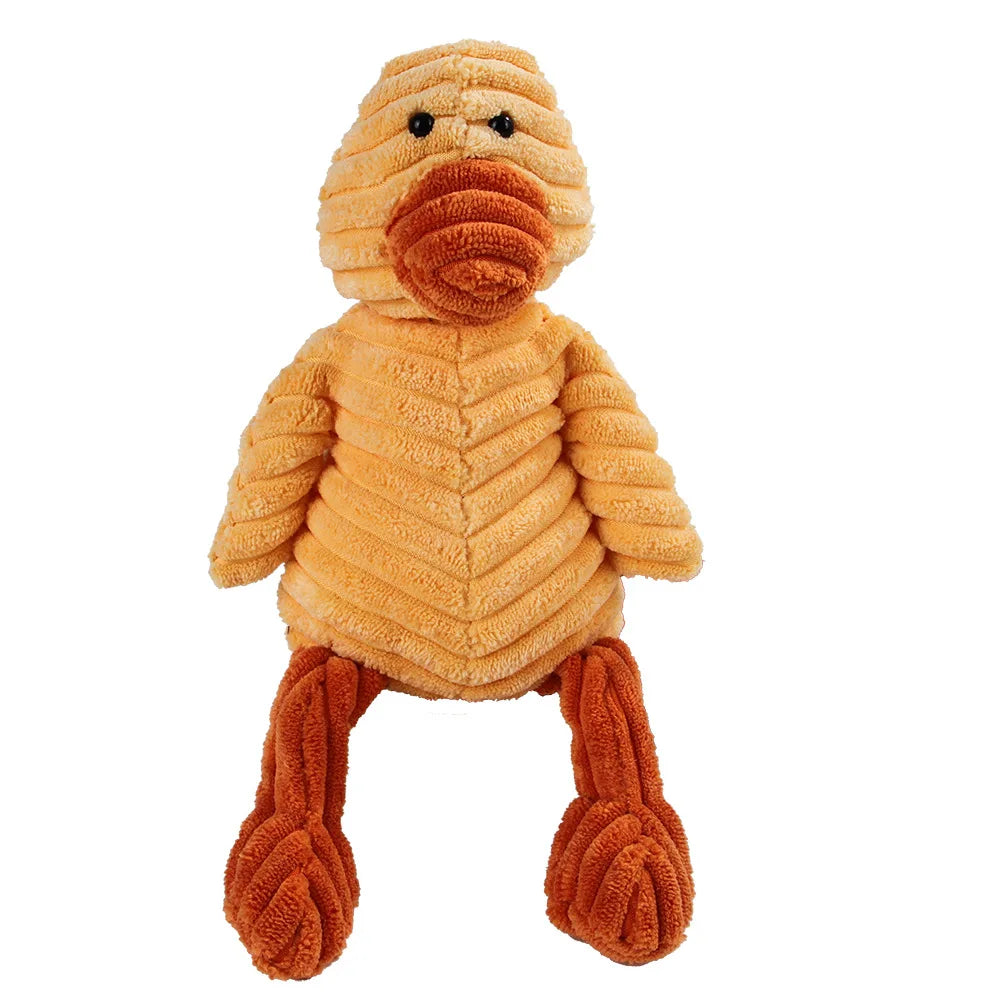 Jouet en forme de molaire pour chien, orange et texturé, pour le nettoyage dentaire.