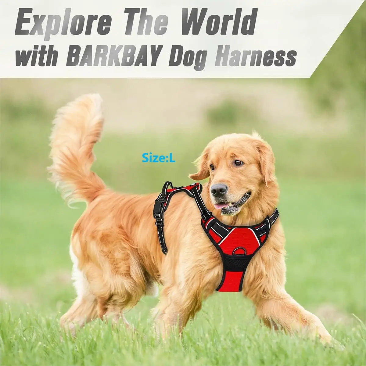 Reflective No-Pull Dog Harness with Front Clip and Handle