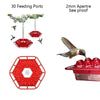 Hexagonal Hanging Bird Feeder for Garden and Patio