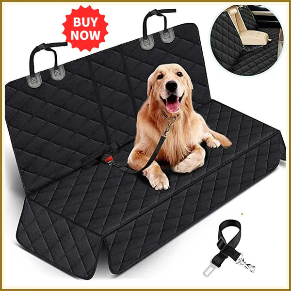 Waterproof Car Dog Seat Cover with Non-Slip Base