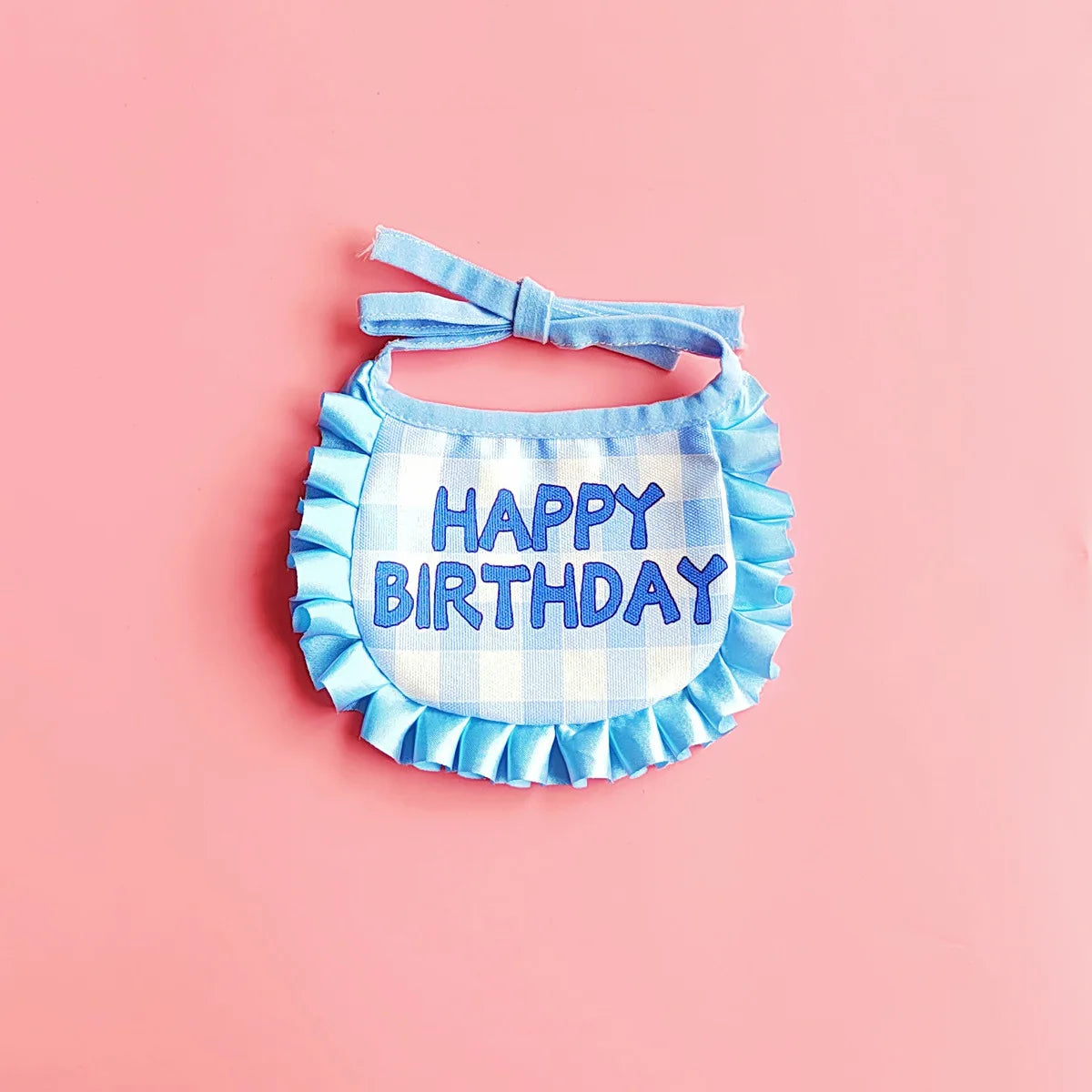 Happy Birthday Pet Party Hat and Bib Set