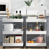 Rolling Utility Storage Cart with 3/4 Tiers