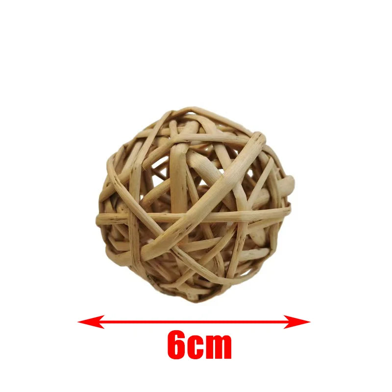Natural Wooden Chew Toy Set for Small Pets – Guinea Pigs, Rabbits & Hamsters