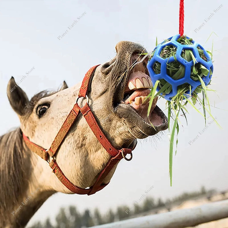 Pelota Dispensadora de Heno Interactiva para Caballos y Animales Pequeños