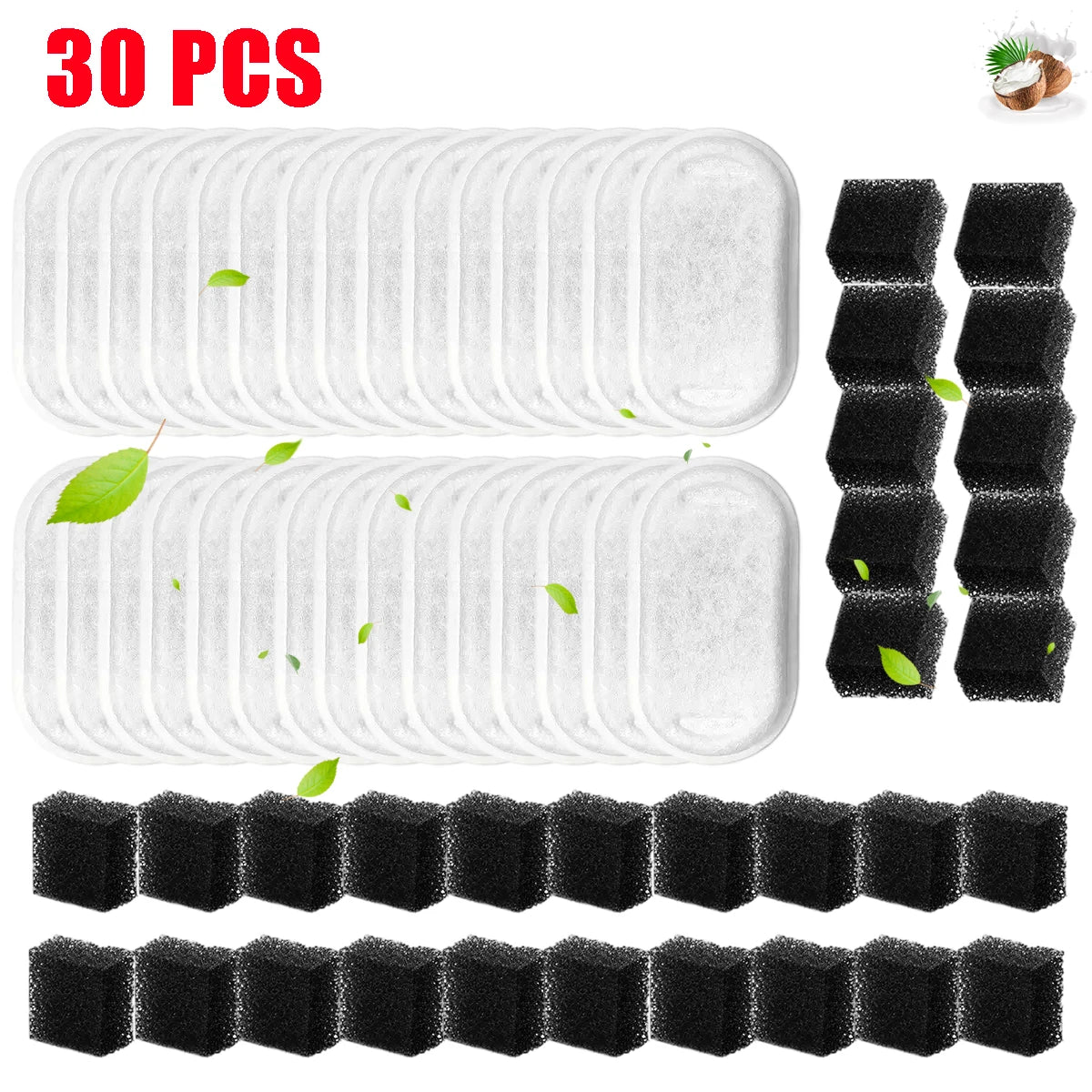 Replacement Filters for Cat Water Fountains (2.2L Compatible)