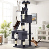 72-Inch Multi-Level Cat Tree with Scratching Posts, Condos & Hammock