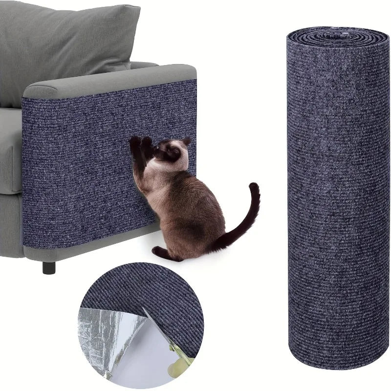 Self-Adhesive Cat Scratching Mat for Furniture Protection