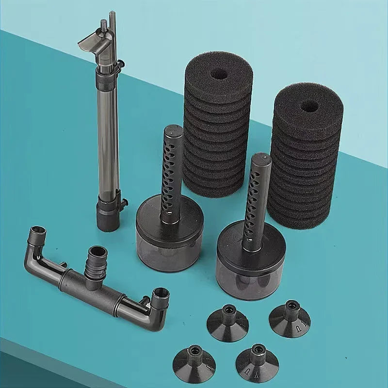 Aquarium Biochemical Sponge Filter with Air Pump Skimmer