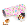 3-Way Foldable Pet Tunnel with Washable Hideout for Small Animals