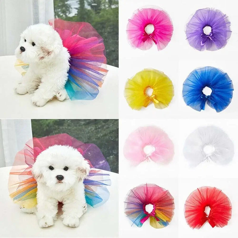 Vestido Tutú de Encaje para Princesas: Perros Pequeños y Medianos