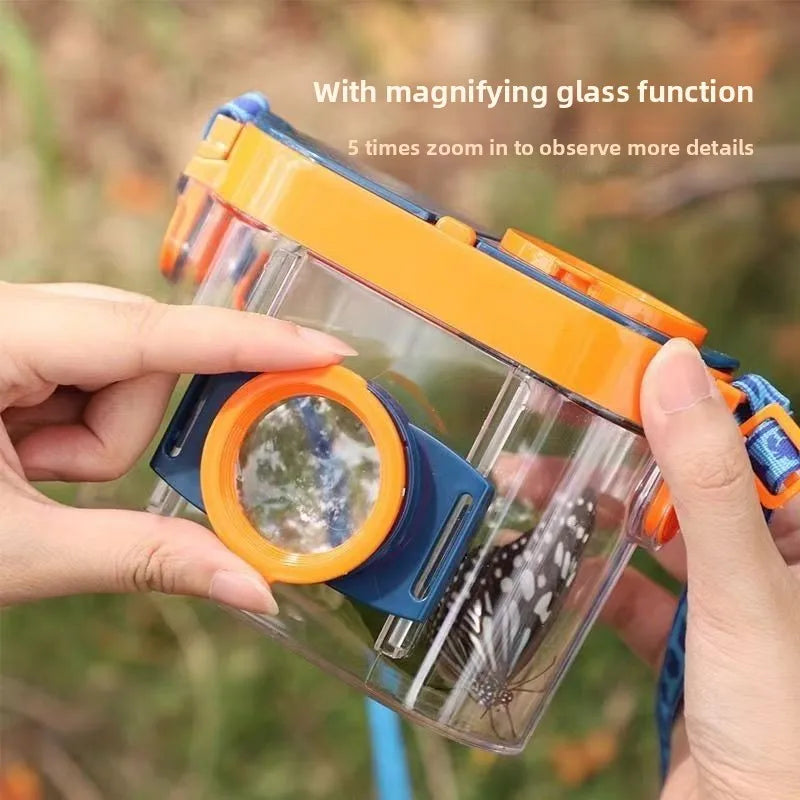 Insect Observation Box Kit with Magnifier for Outdoor Study