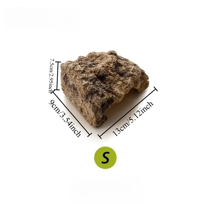Natural Resin Rock Cave Hideout for Reptiles