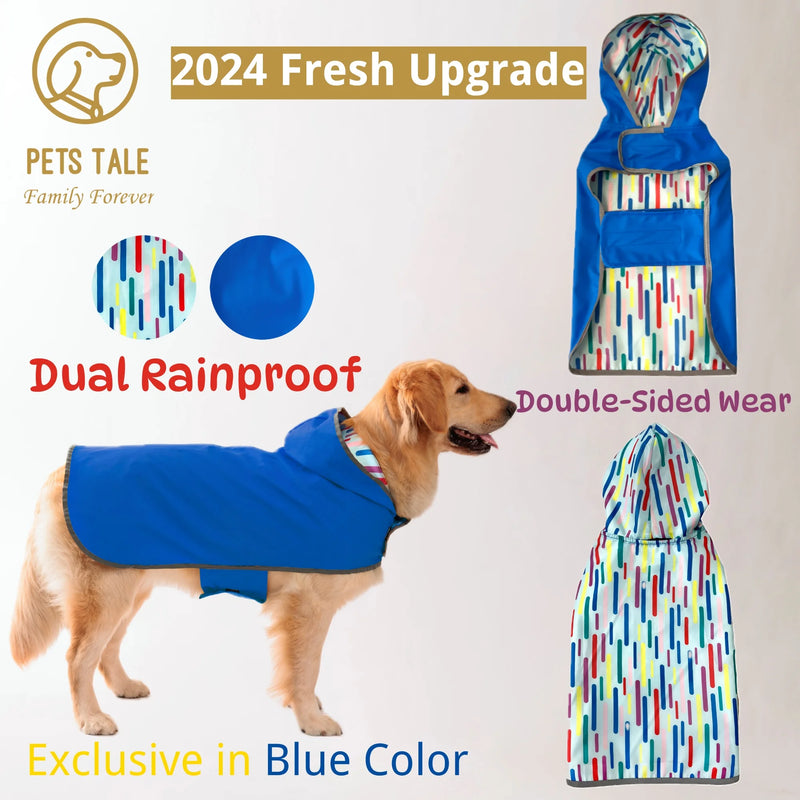 Impermeable Amarillo para Perro de Doble Capa