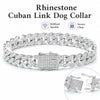 Rhinestone Cuban Chain Dog Collar