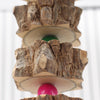 Juguete de Madera Natural para Perros Loro