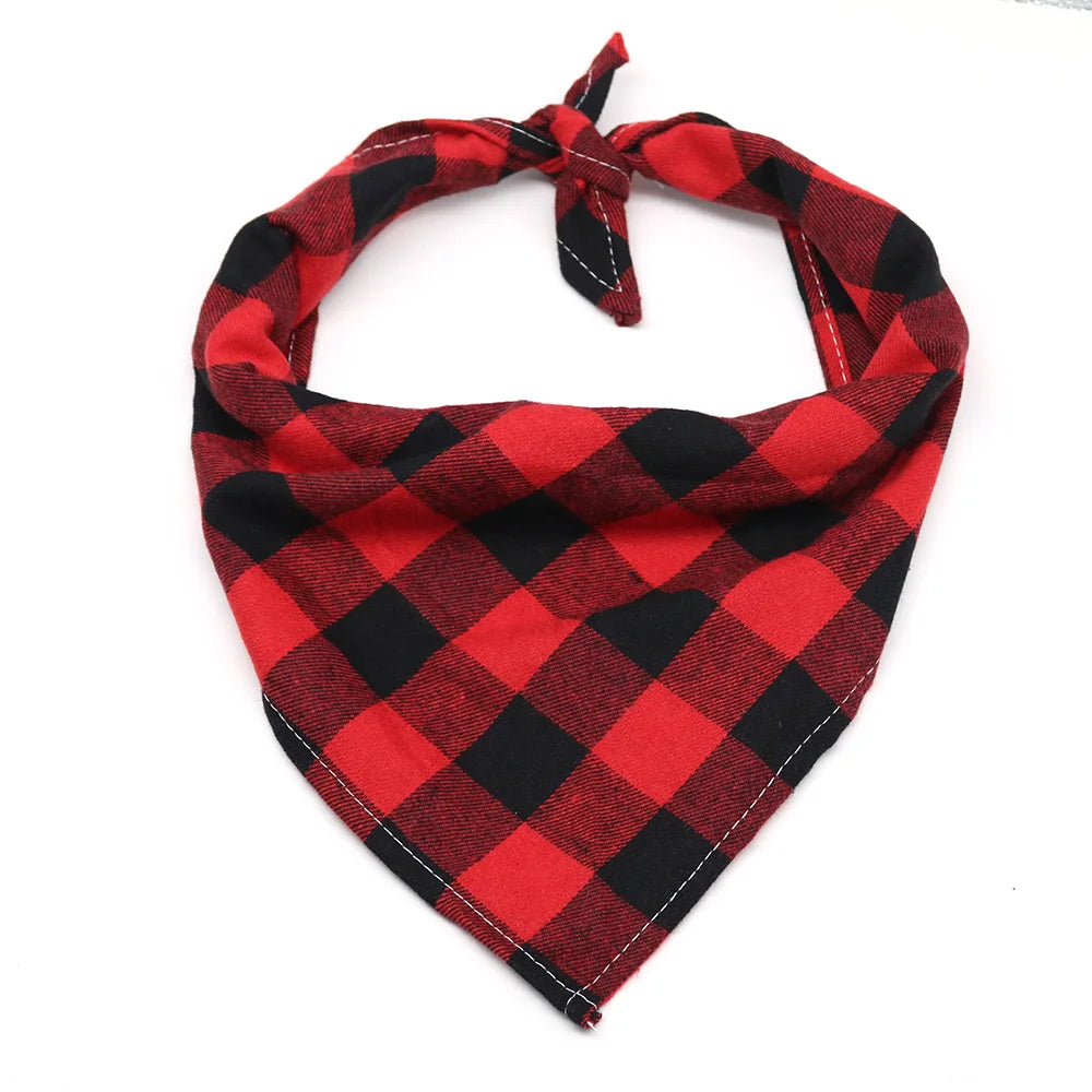 Classic Plaid Cotton Dog Bandana