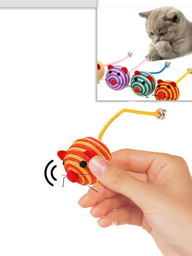 Nylon Rope Cat Toy with Bell