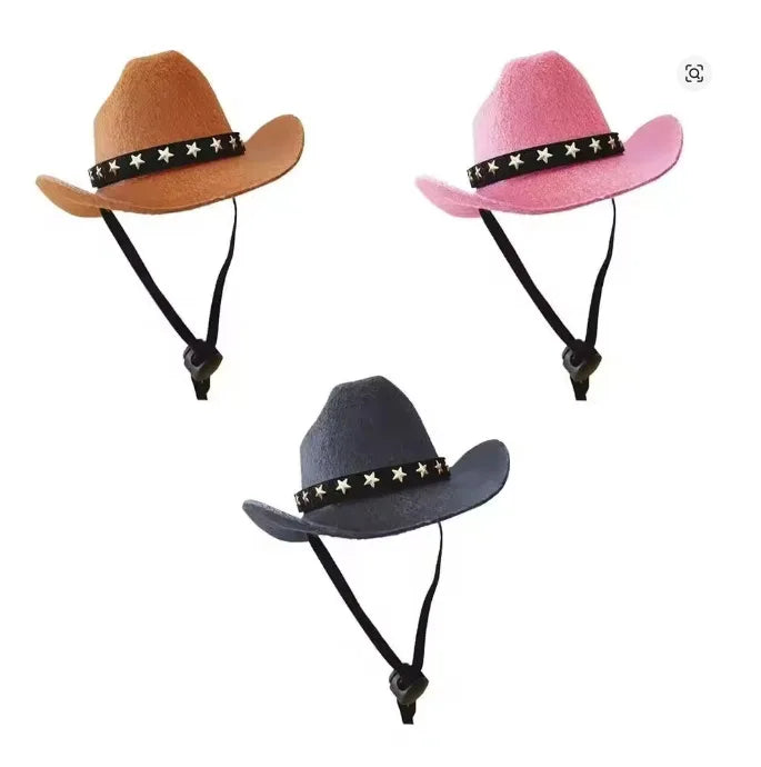 Adjustable Western Cowboy Hat for Pets