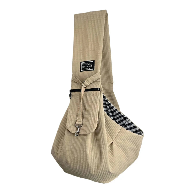 Breathable Crossbody Pet Carrier Bag for Small Dogs & Cats