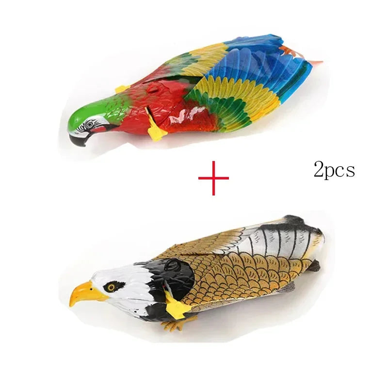 Interactive Flying Bird Cat Toy with Hanging Teaser