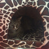 Lit pour animaux en peluche en forme de fraise