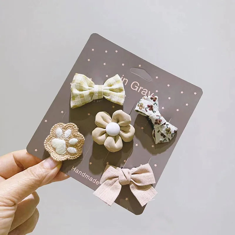 Adorable Clip-On Pet Hair Bows for Dogs and Cats (Set of 5)