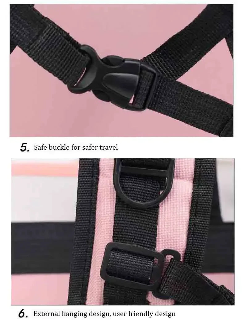 Ventilated Foldable Cat Carrier Backpack for Travel