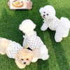 Polka Dot Summer Dog Dress with Suspender Straps