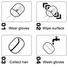 Gants de toilettage et d'épilation pour animaux à double face