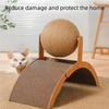 Wooden Cat Scratcher Ball with Sisal Surface